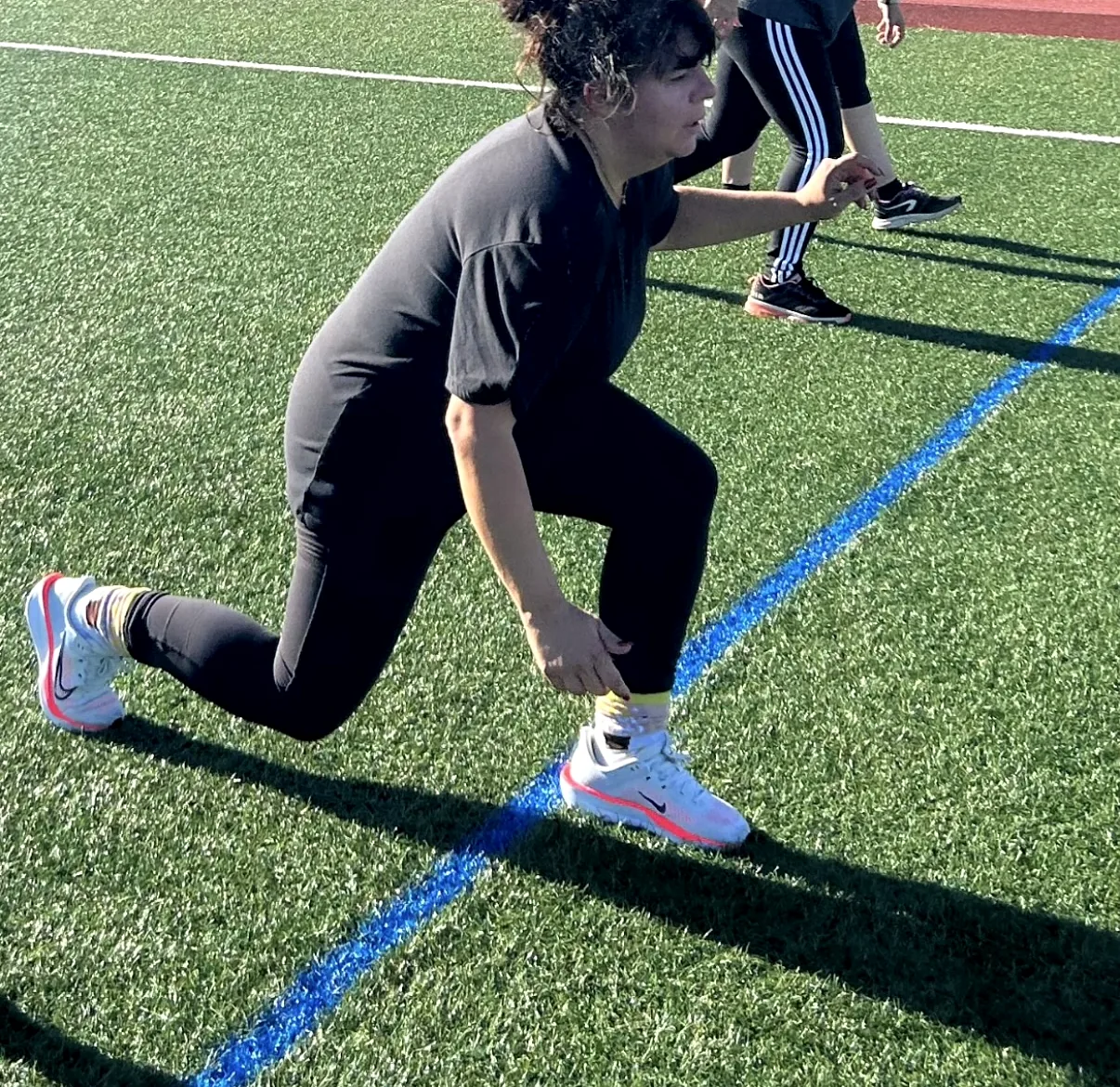 Laure à l'entraînement